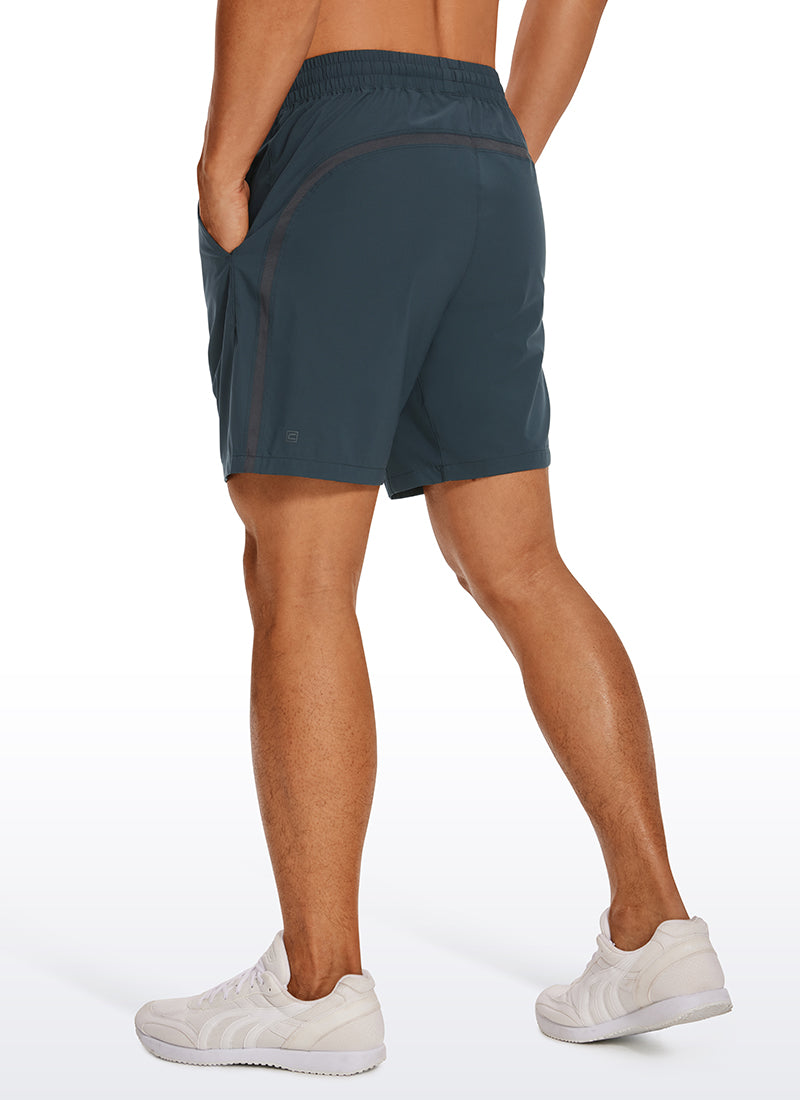 CRZ YOGA Men's Running Ultra-Light Linerless Shorts 7'' Stelindigo