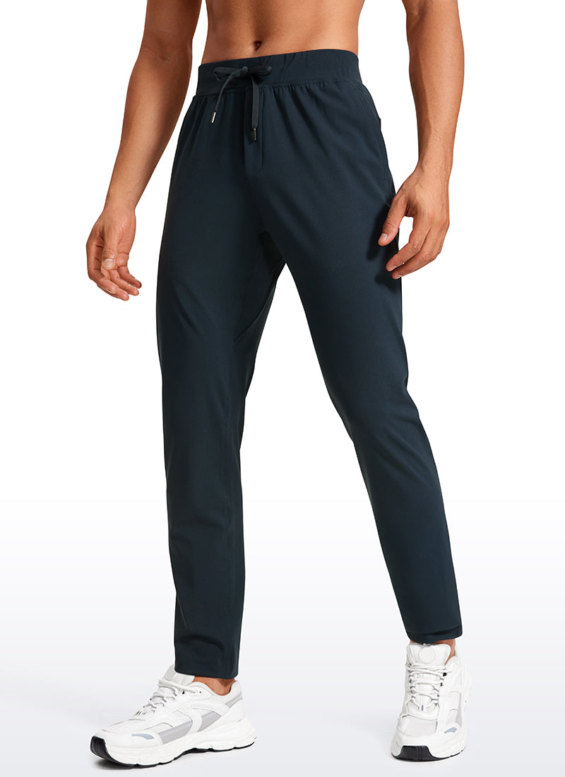 CRZ YOGA Men's Train Relaxed Fit On the Travel Pants 30'' True Navy