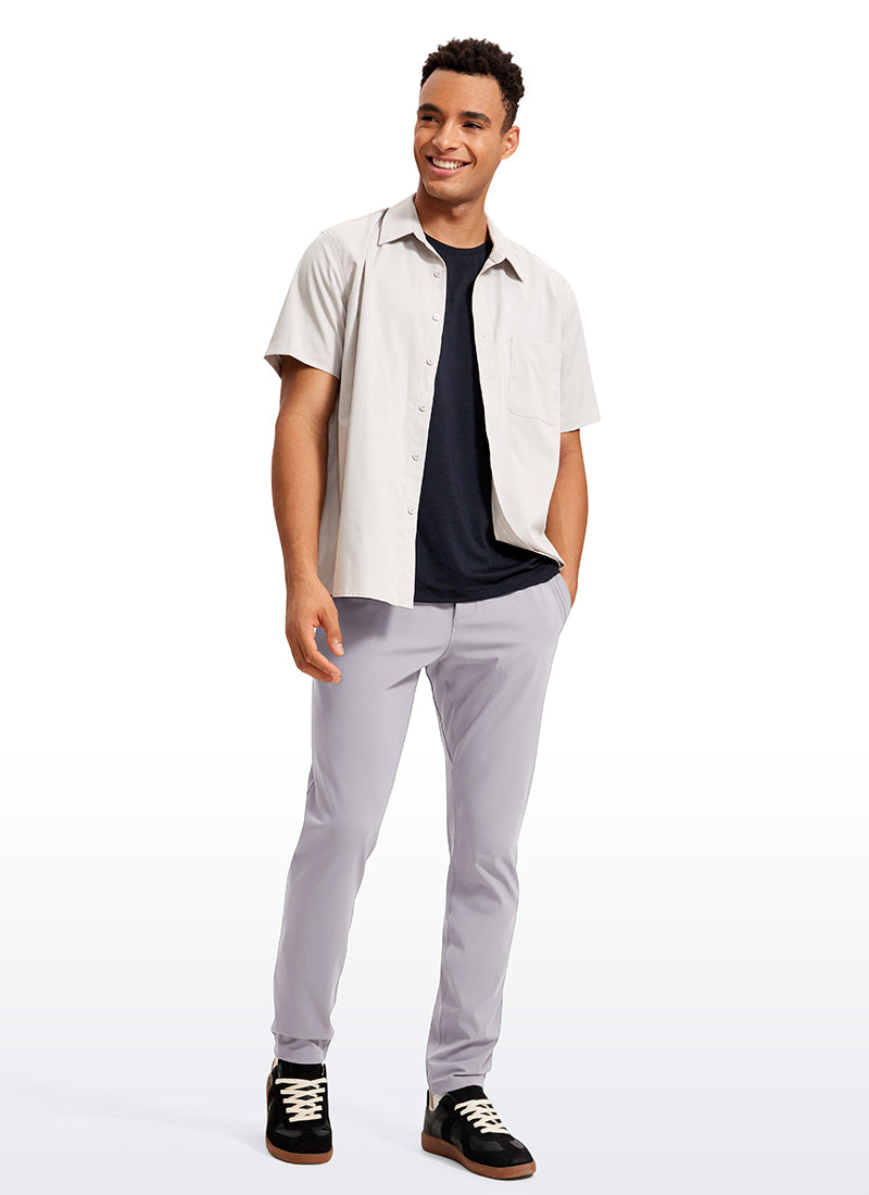 CRZ YOGA Men's Train Relaxed Fit On the Travel Pants 30'' Melanite