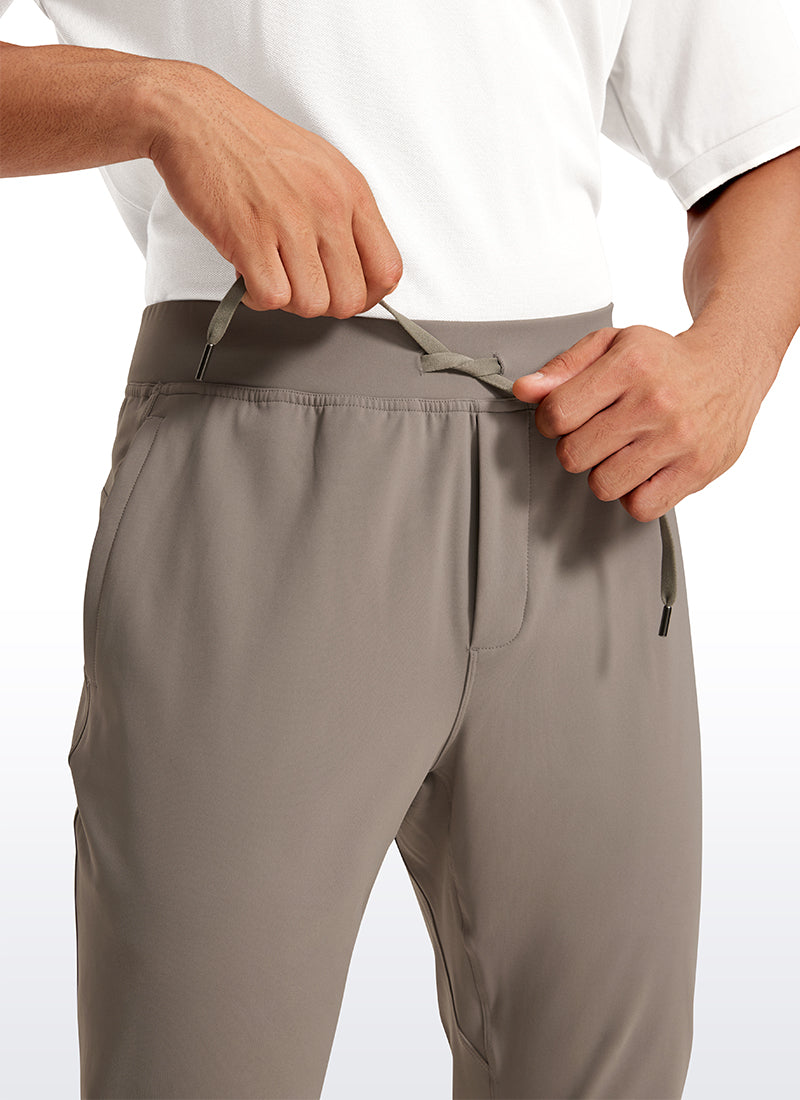 CRZ YOGA Men's Train Relaxed Fit On the Travel Pants 30'' Cliff Ash