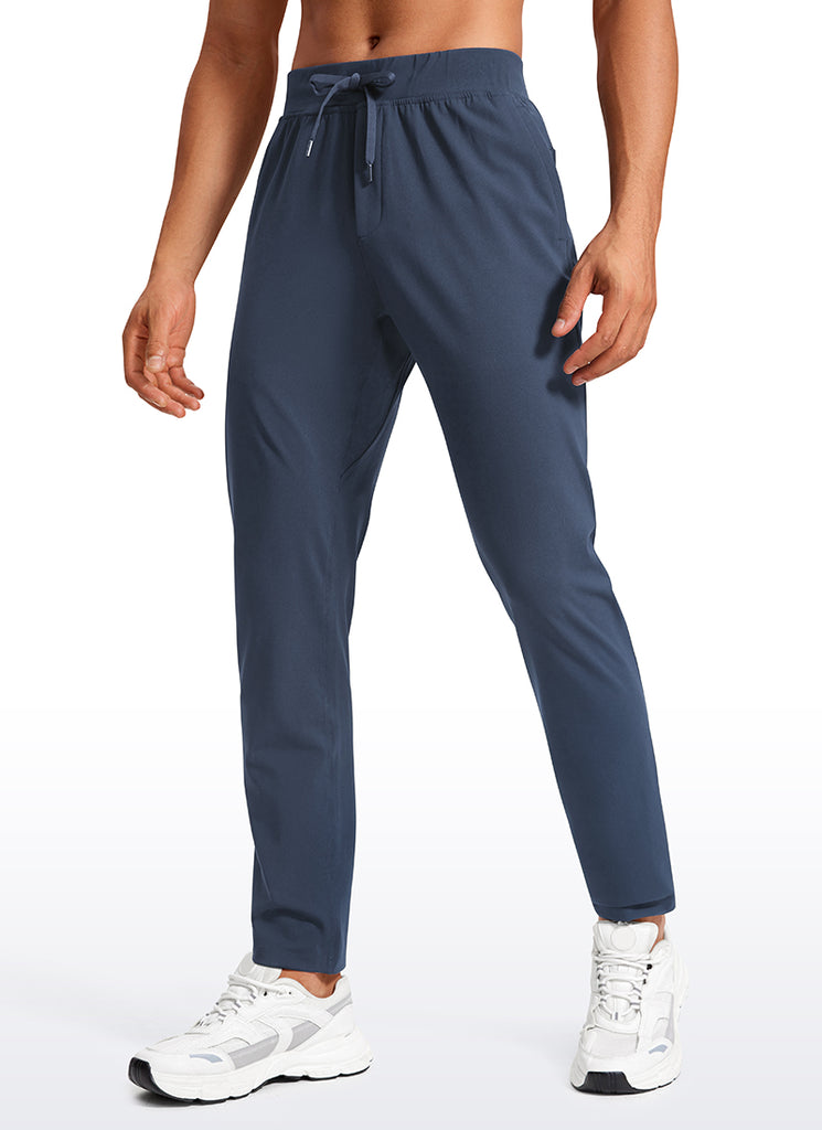 CRZ YOGA Men's Train Relaxed Fit On the Travel Pants 30'' Ink Gray