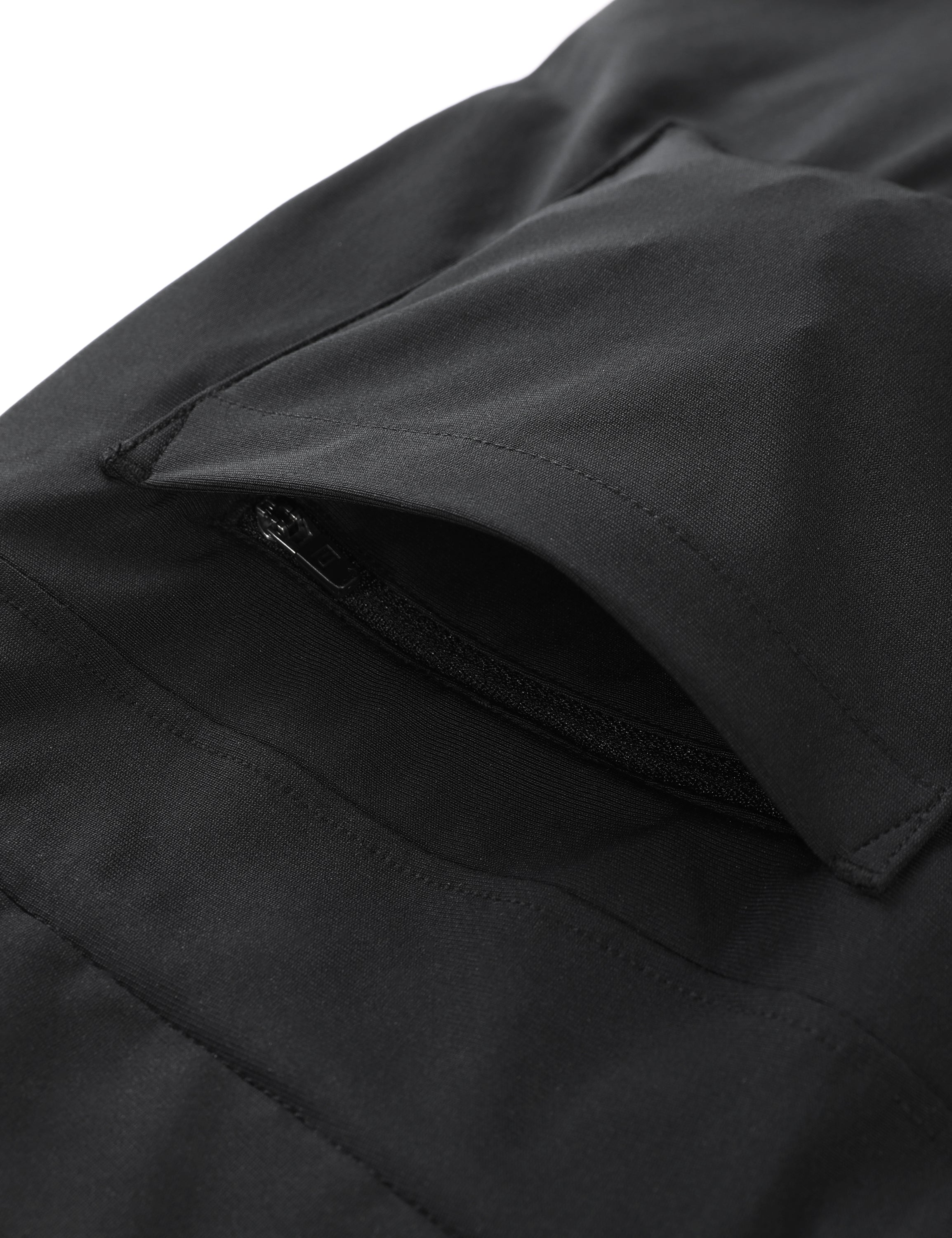 CRZ YOGA Mens Work Slim Fit All-Day Comfort Golf Pants 5 Pockets 32'' Black