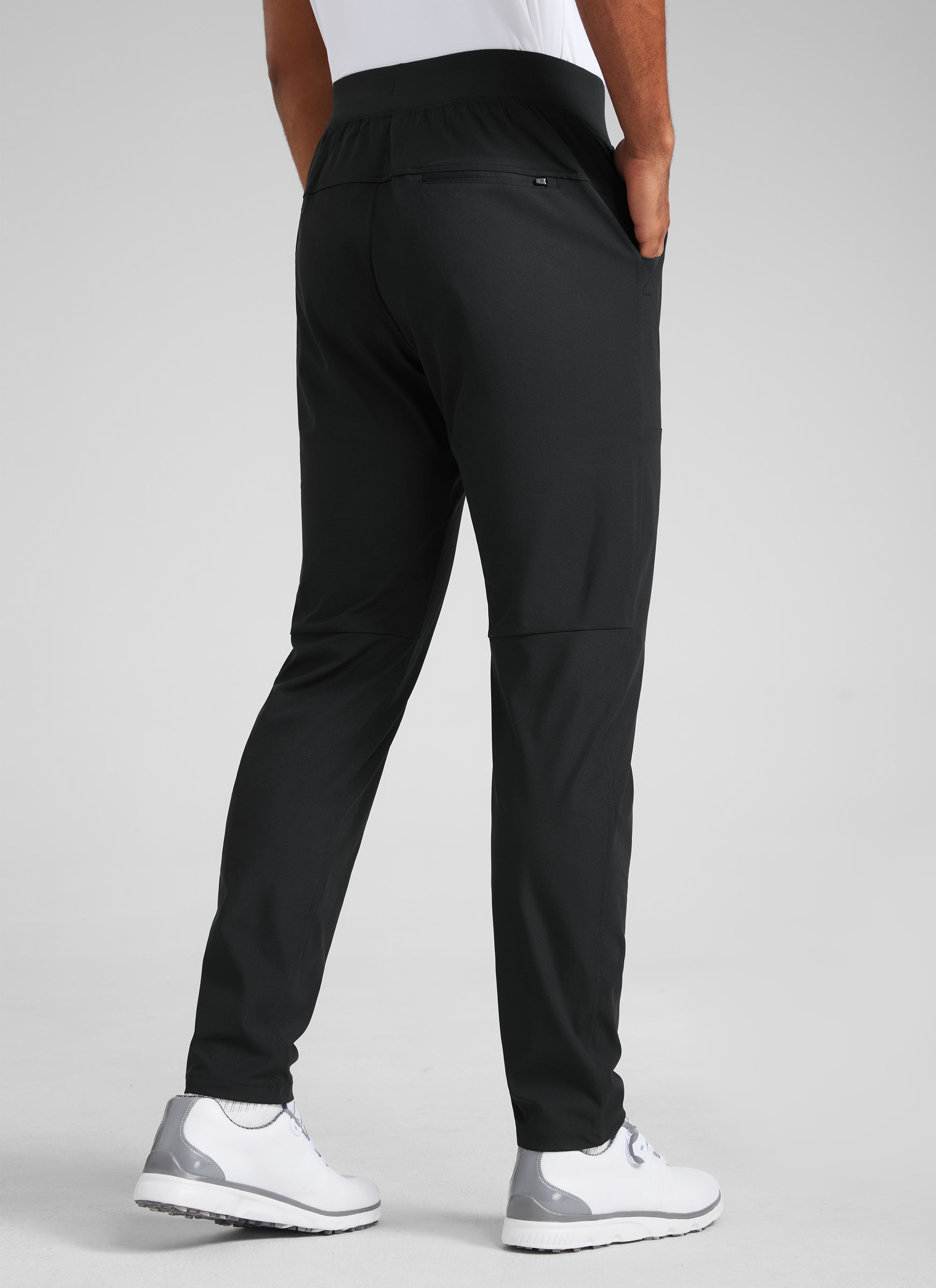 CRZ YOGA Men All Day Comfy Quick Dry with Pockets Golf Pants 31'' Black