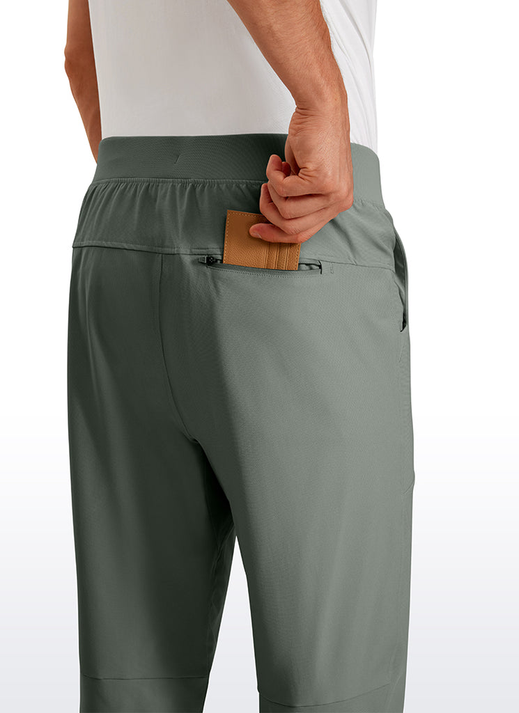 CRZ YOGA Men All Day Comfy Quick Dry with Pockets Golf Pants 31'' Grey Sage