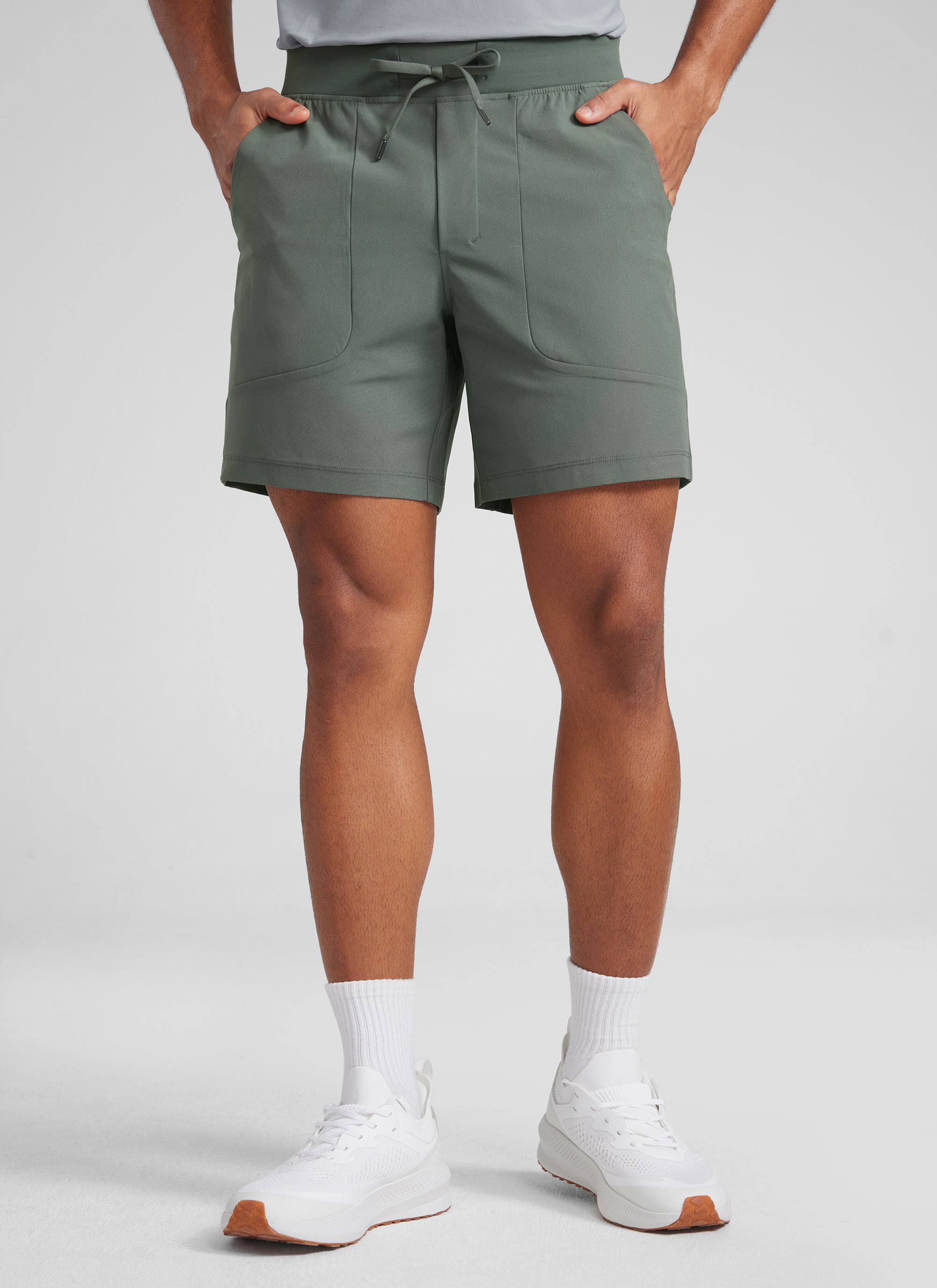 CRZYOGA Men All Day Comfy Golf Casual Shorts 7