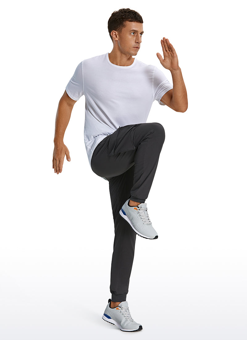 CRZ YOGA Men's Hiking Slim Fit Lightweight Cargo Joggers 30