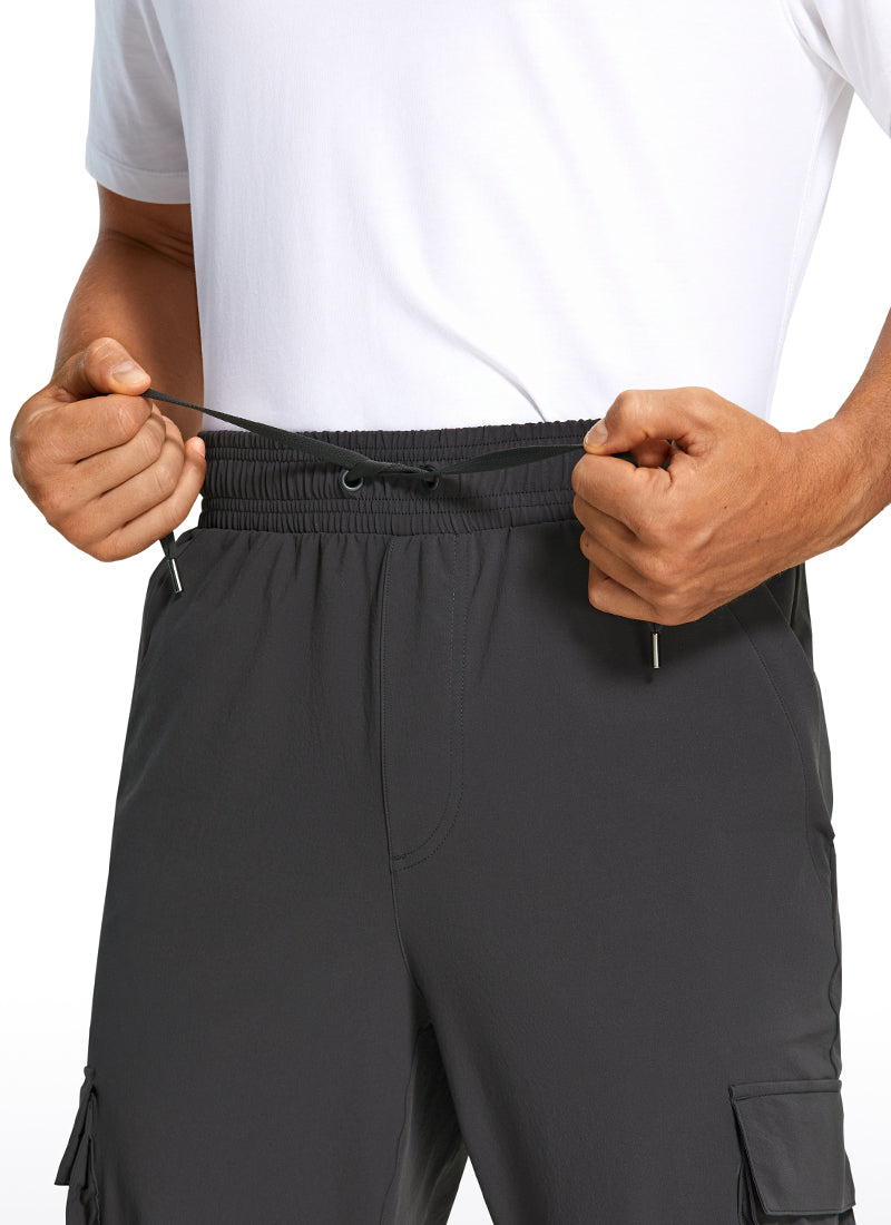 CRZ YOGA Men's Hiking Slim Fit Lightweight Cargo Joggers 30