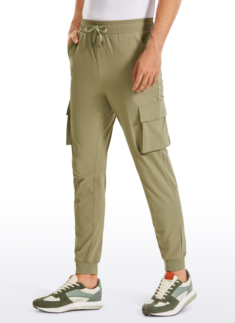 CRZ YOGA Men's Hiking Slim Fit Lightweight Cargo Joggers 30
