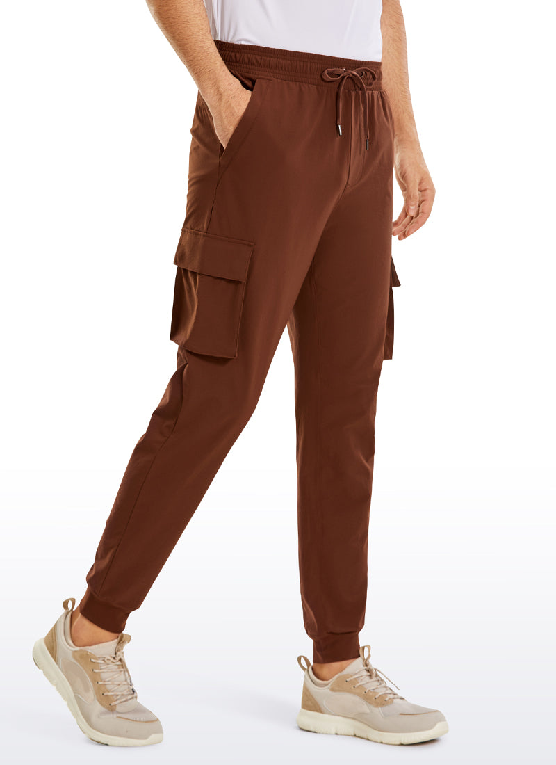 CRZ YOGA Men's Hiking Slim Fit Lightweight Cargo Joggers 30