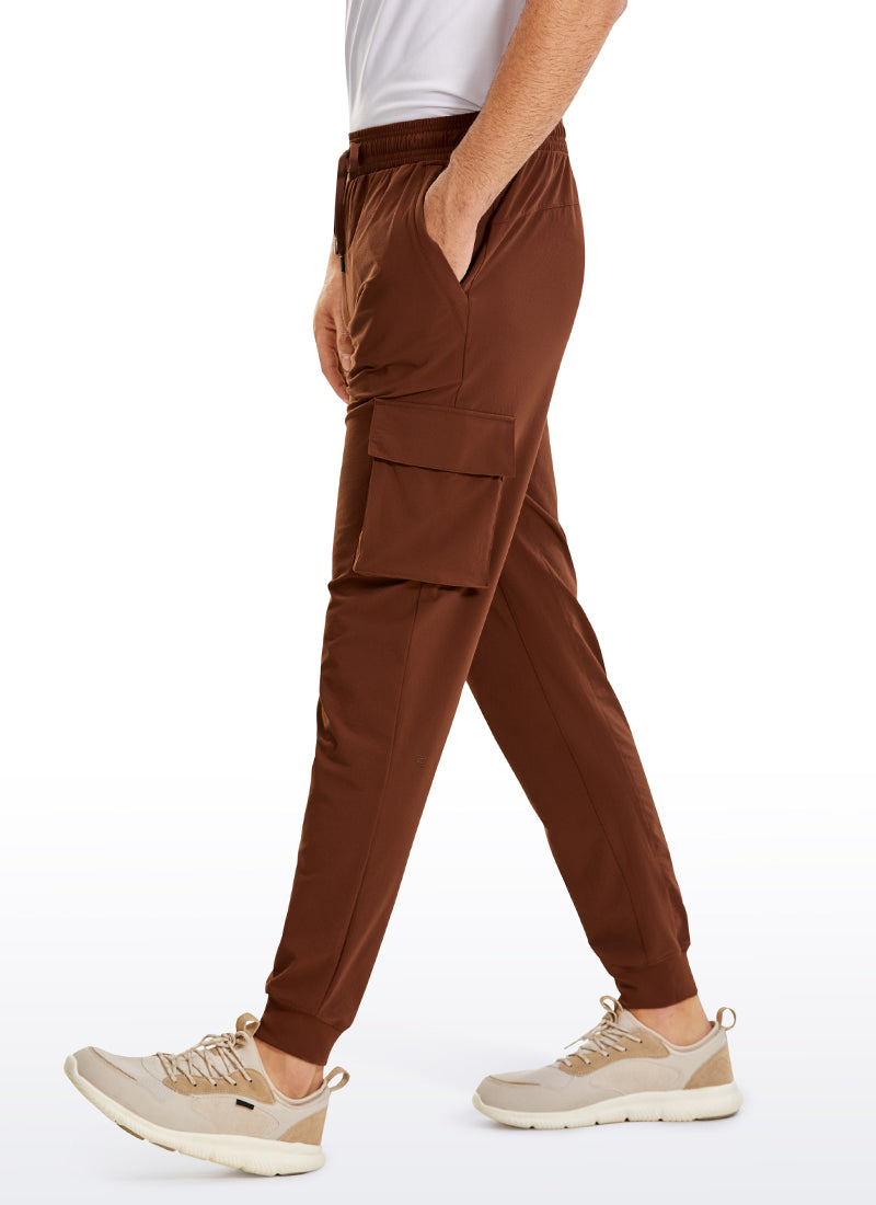CRZ YOGA Men's Hiking Slim Fit Lightweight Cargo Joggers 30
