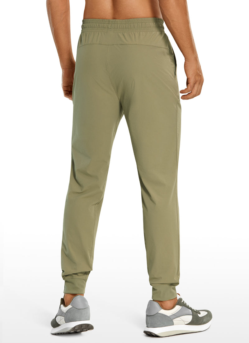 CRZ YOGA Men's Causul Relaxed Fit Lightweight Joggers Zip Pockets 29'' Gully