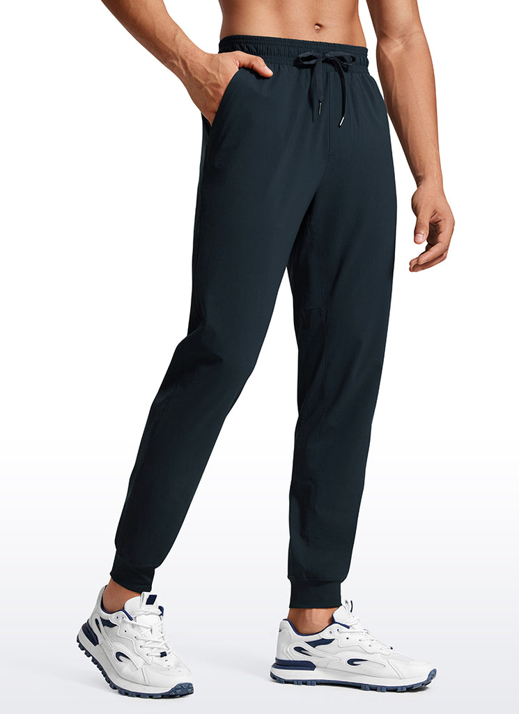 CRZ YOGA Men's Causul Relaxed Fit Lightweight Joggers Zip Pockets 29'' Gully