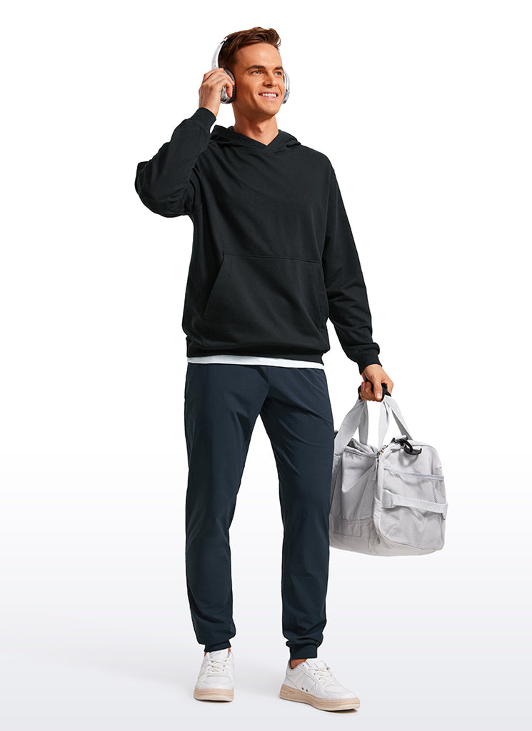 CRZ YOGA Men 31" Lightweight Water Resistant with Zip Pockets Joggers Ink Gray