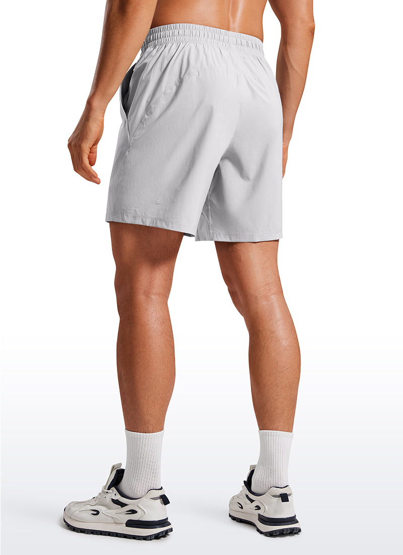 Lightweight Athletic Pocketed Shorts 7''- Linerless