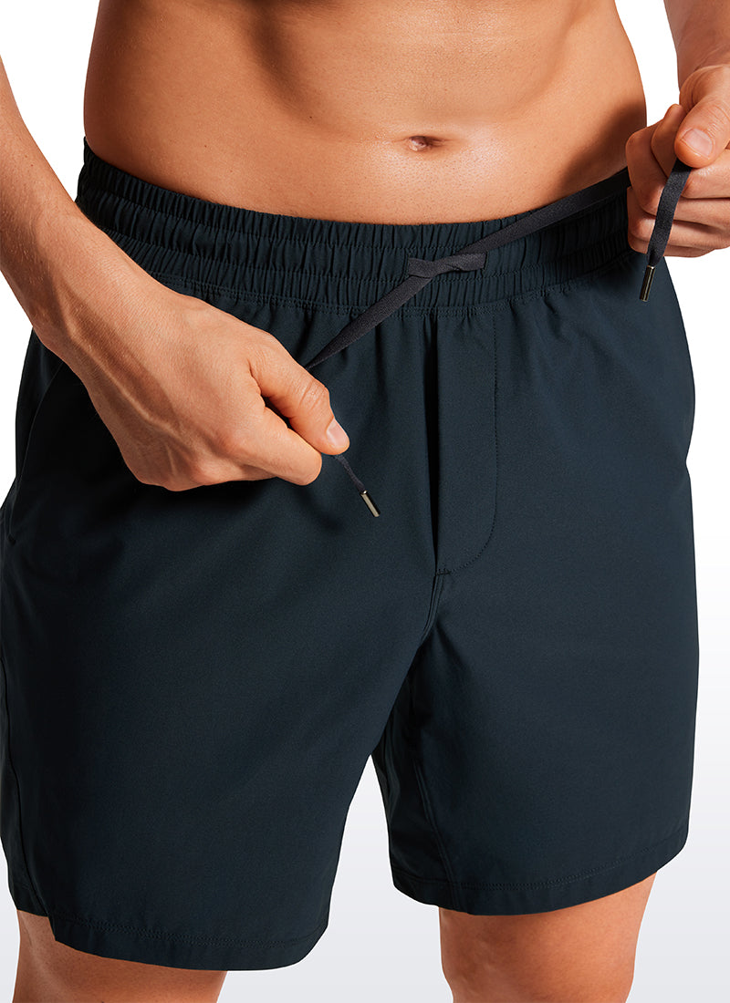 Lightweight Athletic Pocketed Shorts 7''- Linerless