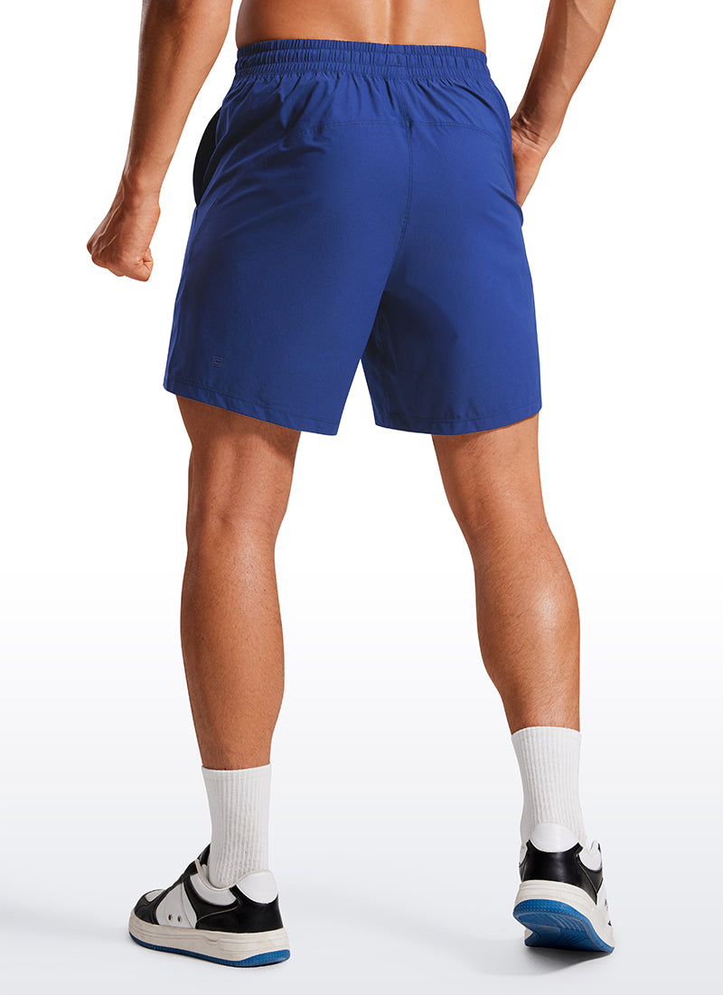 Lightweight Athletic Pocketed Shorts 7''- Linerless