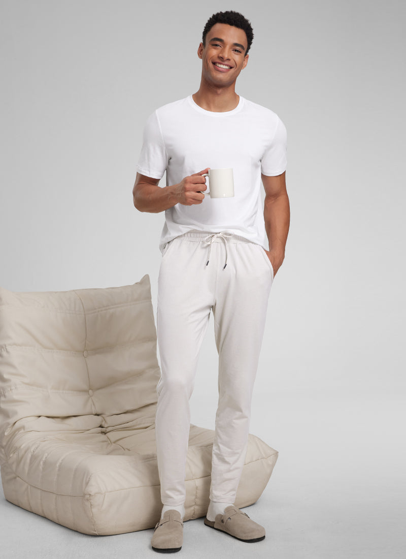 CRZ YOGA Mens' Open Bottom Lightweight Sweatpants 30