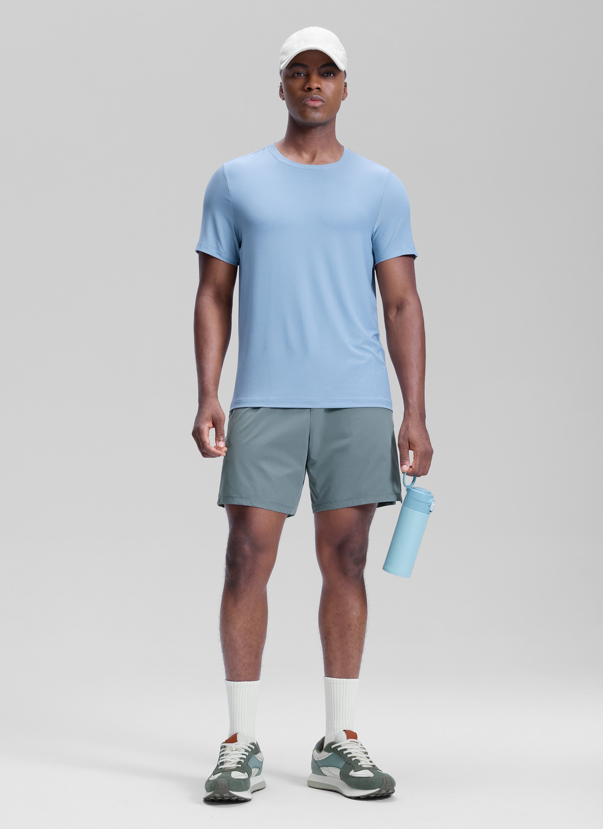 CRZ YOGA Men's Workout Classic FIt Quick Dry Pocket Shorts  7