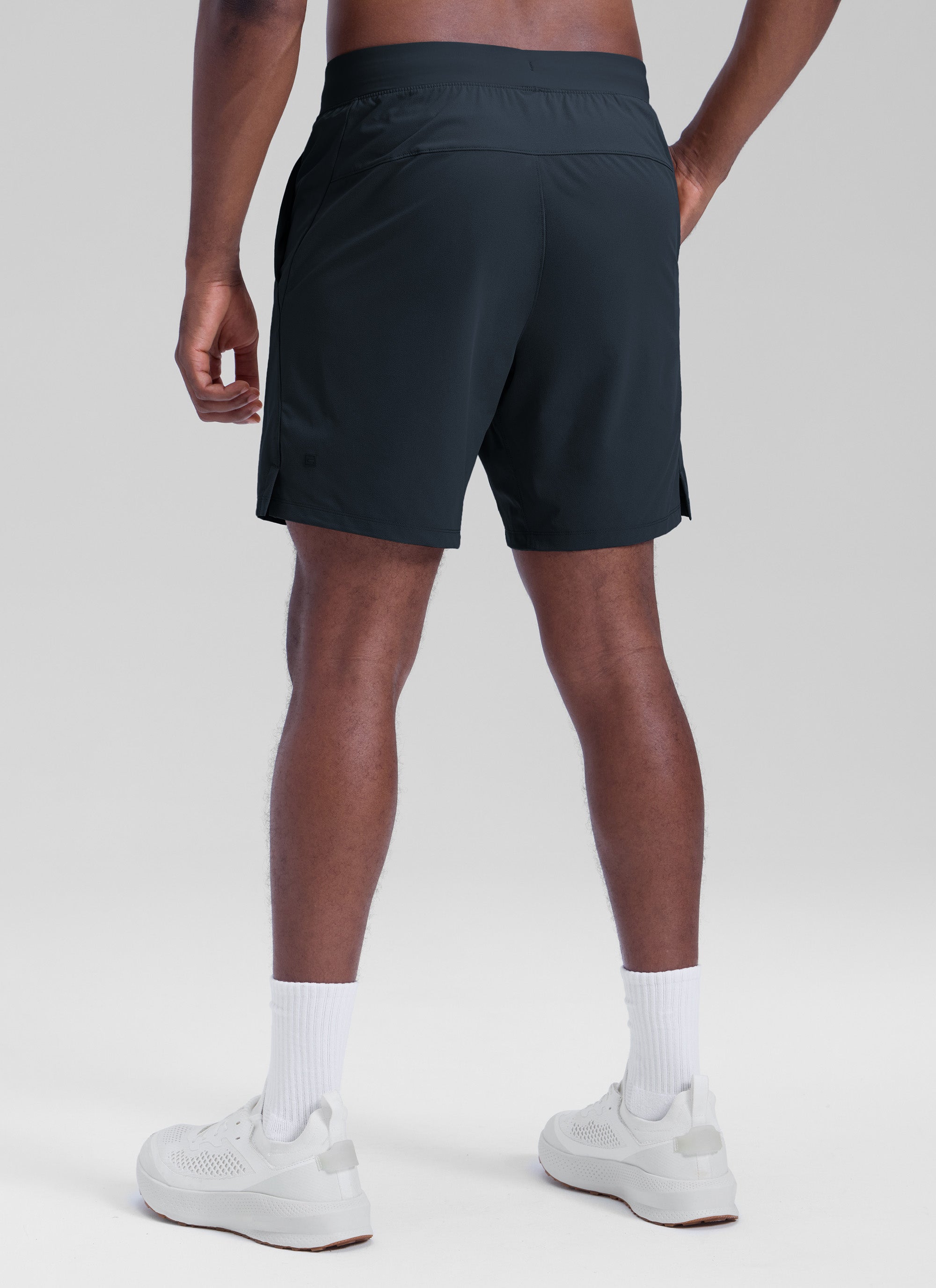 CRZ YOGA Men's Workout Classic FIt Quick Dry Pocket Shorts  7