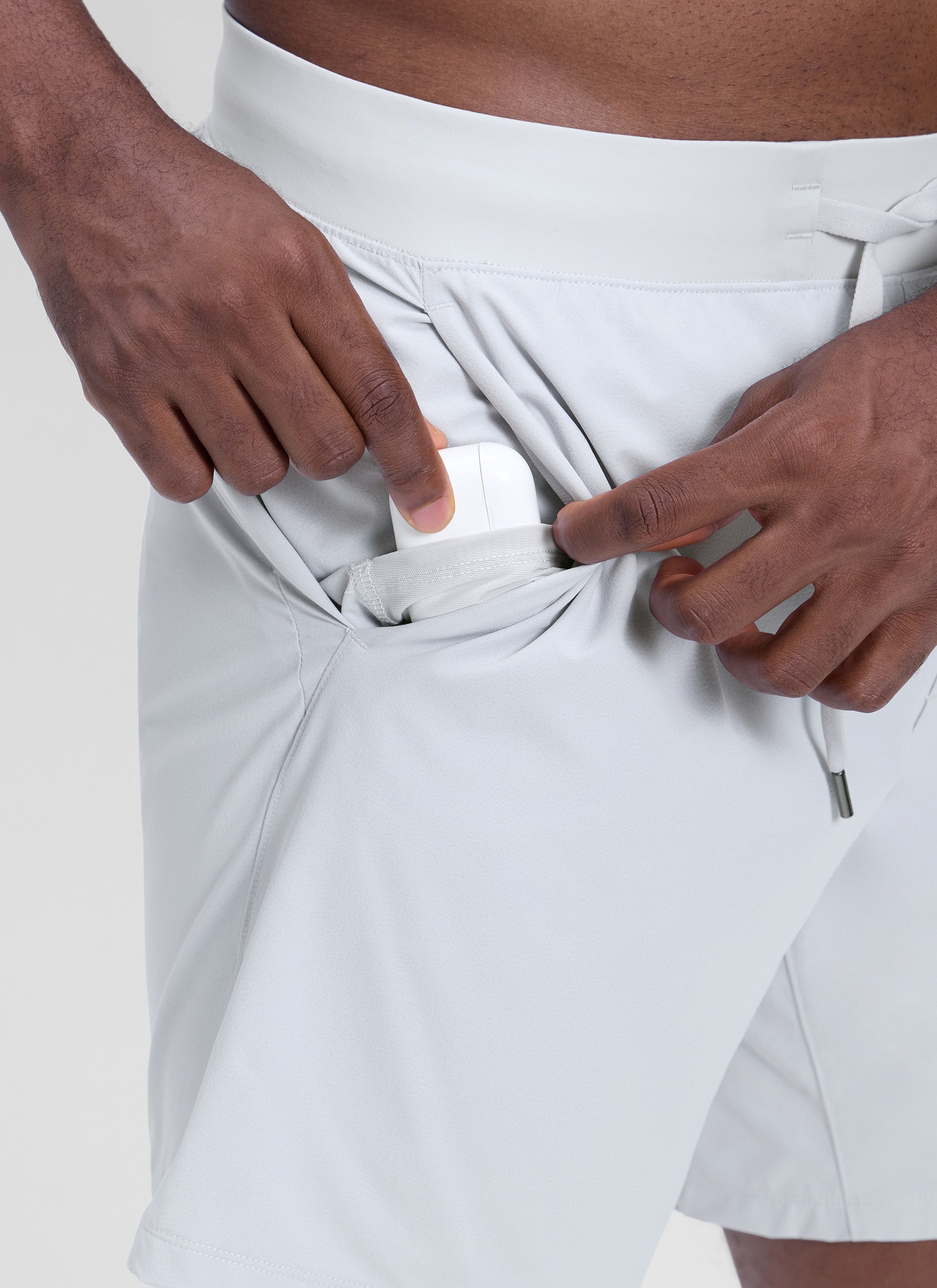 CRZ YOGA Men's Workout Classic FIt Quick Dry Pocket Shorts  7