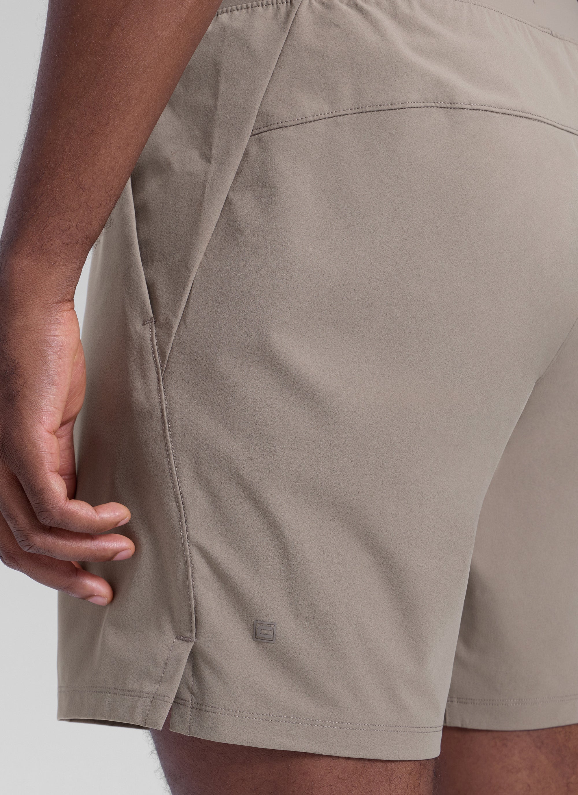 CRZ YOGA Men's Workout Classic FIt Quick Dry Pocket Shorts  7