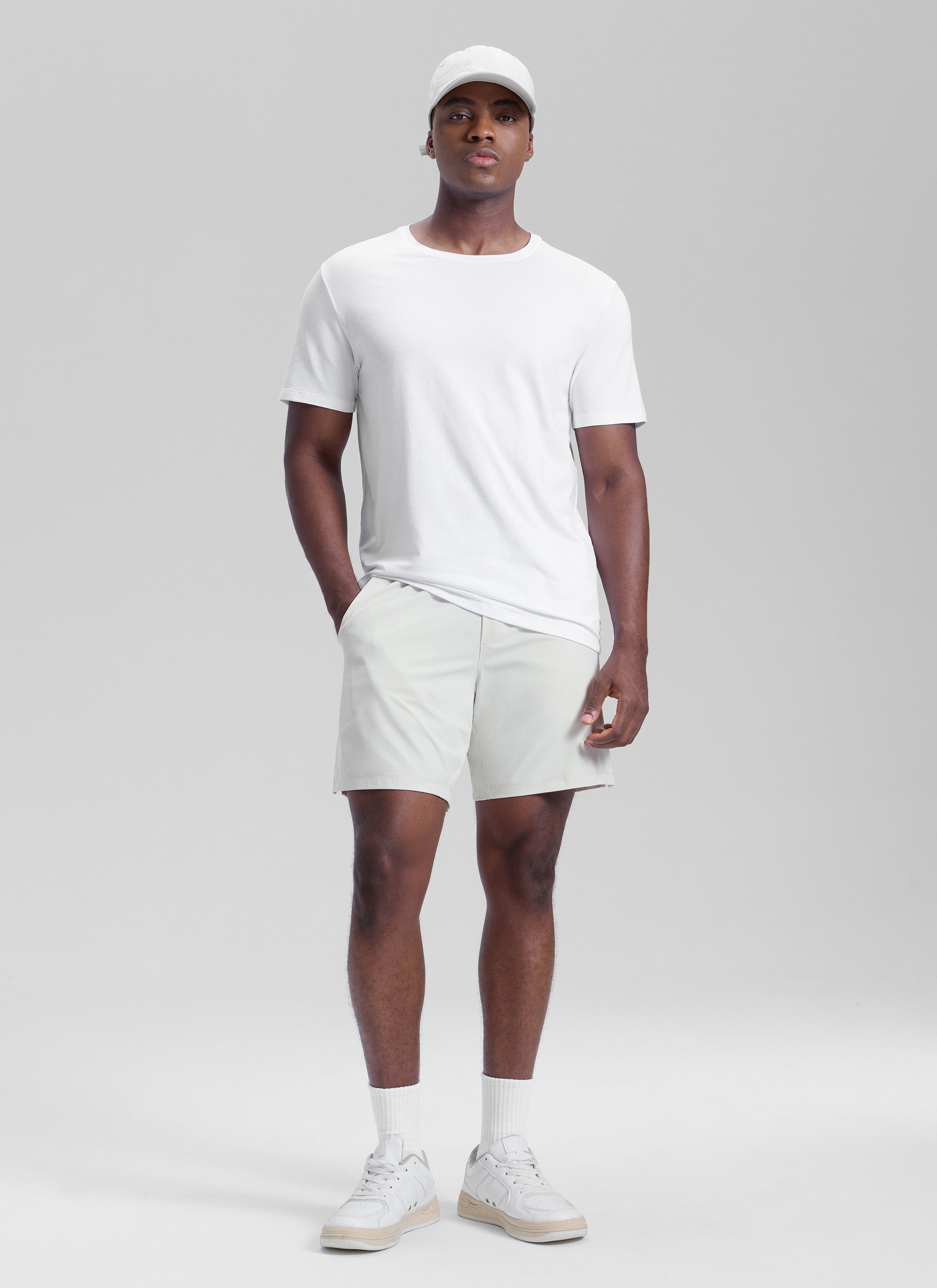 CRZ YOGA Men's Workout Classic FIt Quick Dry Pocket Shorts  7