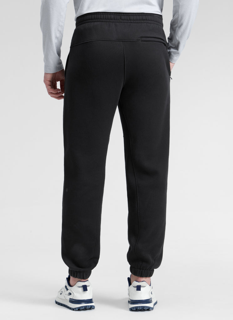 CRZ YOGA Mens Classic Fit Zipper Pockets Sweatpants 30" Black