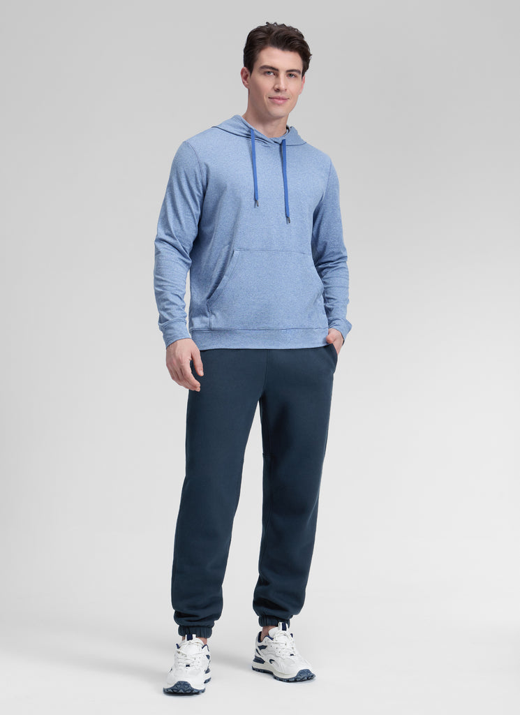 CRZ YOGA Mens Classic Fit Zipper Pockets Sweatpants 30" Hot Fudge Brown