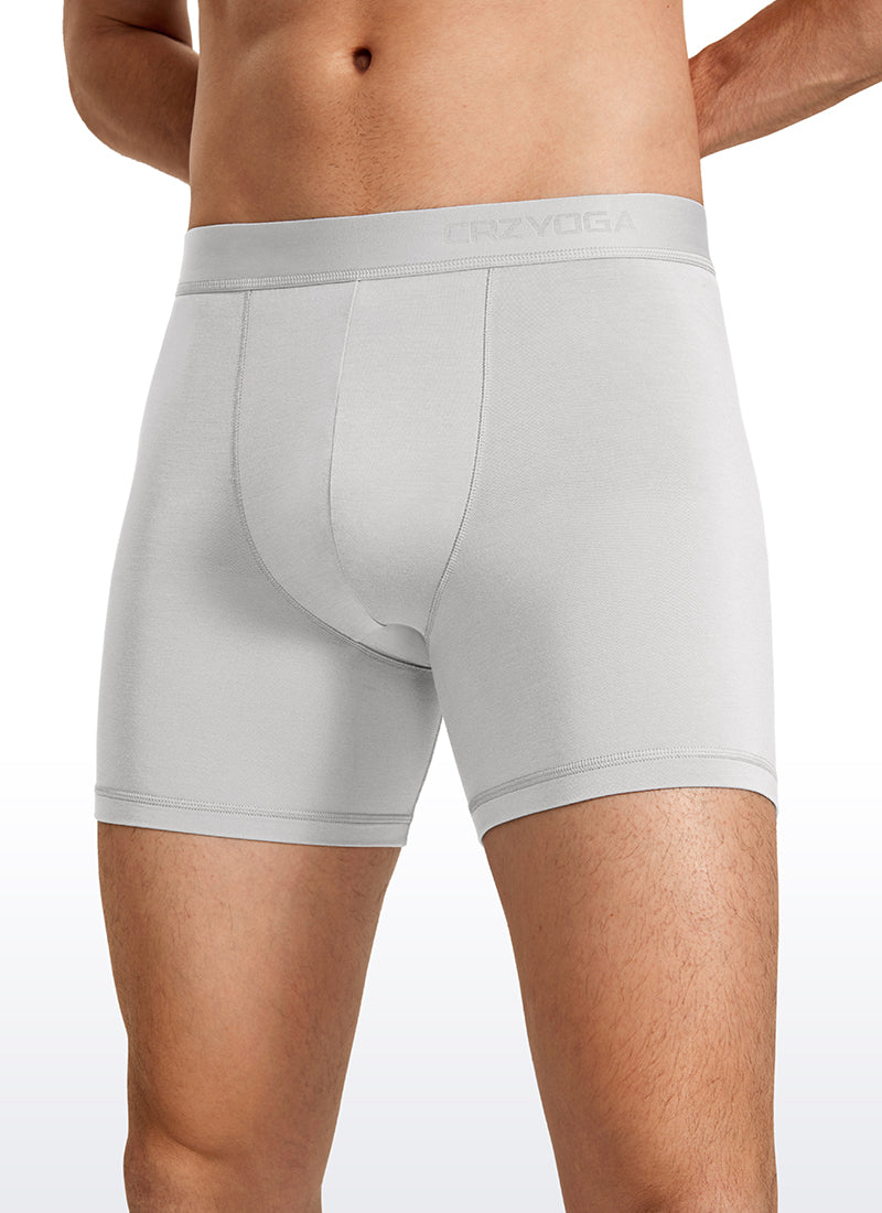 CRZ YOGA Men's Ultra-Soft Modal Double Lined 5