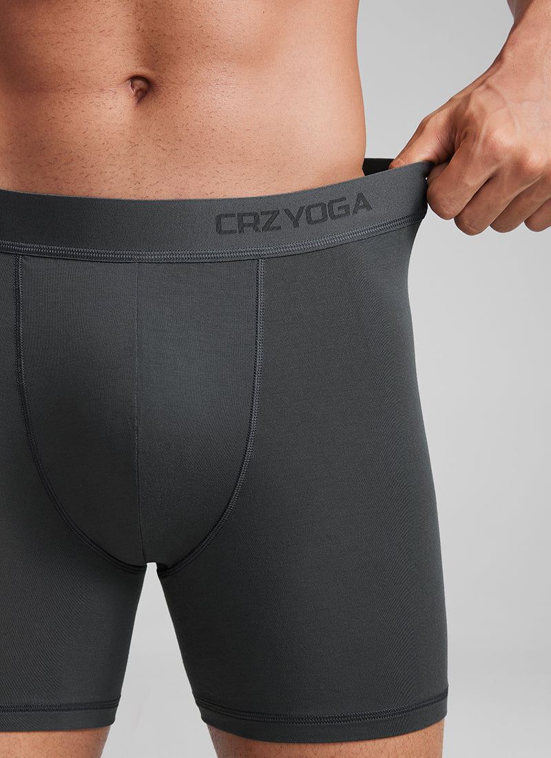 CRZ YOGA Men's Ultra-Soft Modal Double Lined 5