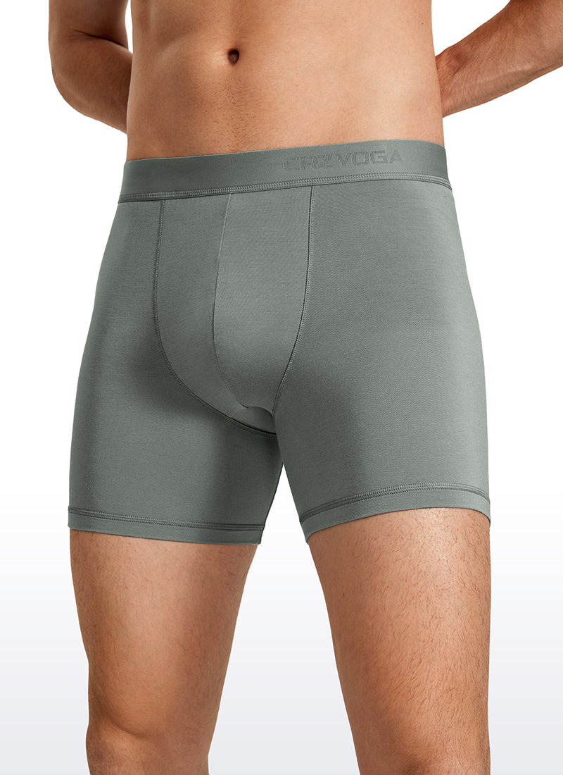 CRZ YOGA Men's Ultra-Soft Modal Double Lined 5