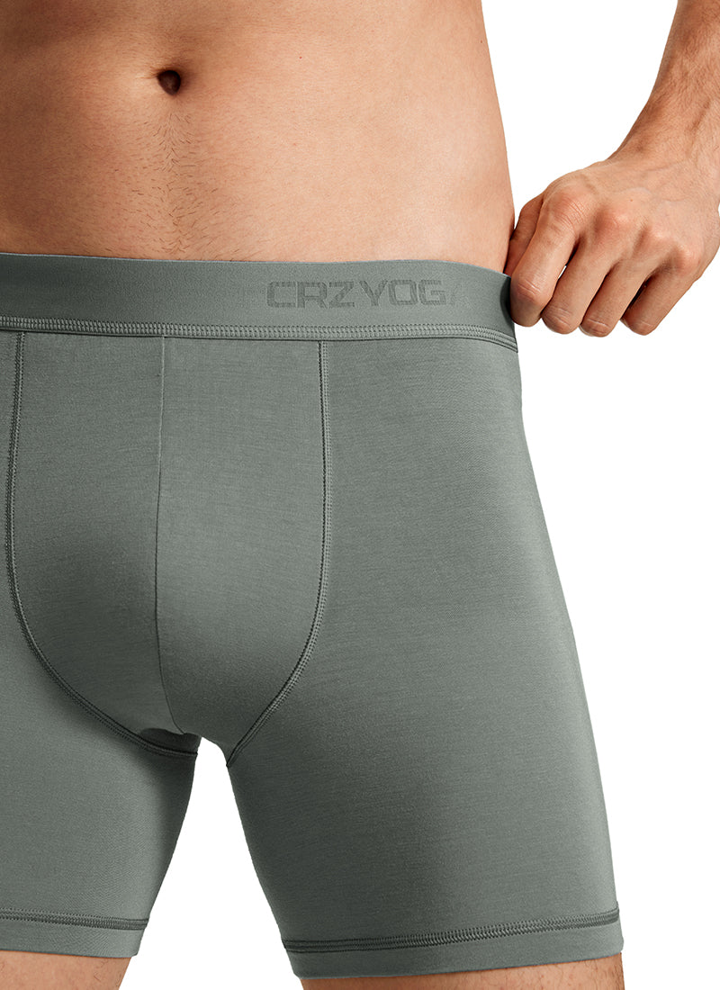 CRZ YOGA Men's Ultra-Soft Modal Double Lined 5