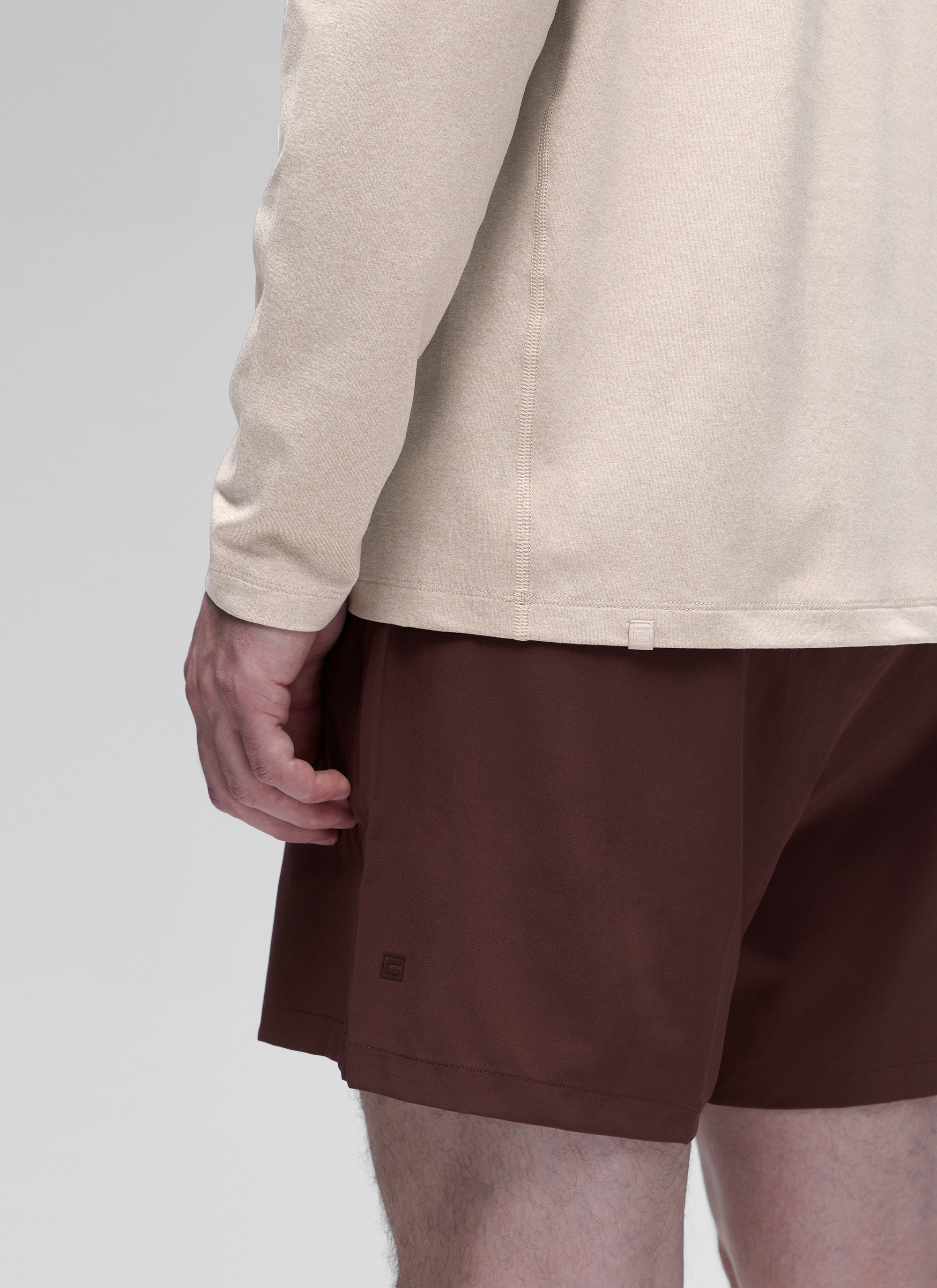 CRZ YOGA Men's Casual Classic Fit Crewneck Sweatshirts Long Sleeves Grey Sage