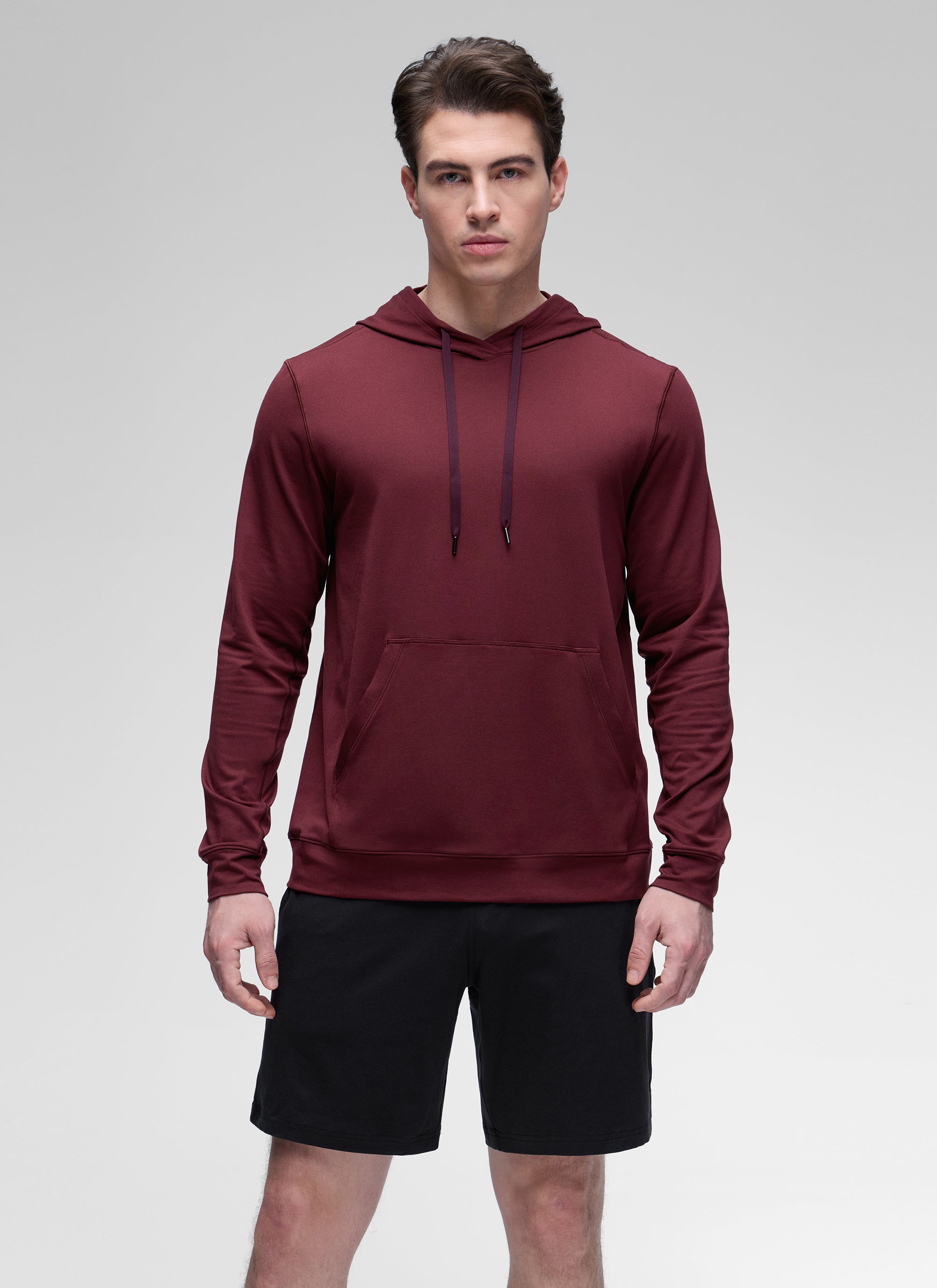 CRZ YOGA Women Casual Lightweight Pullover Hoodie Long Sleeve Grey Sage