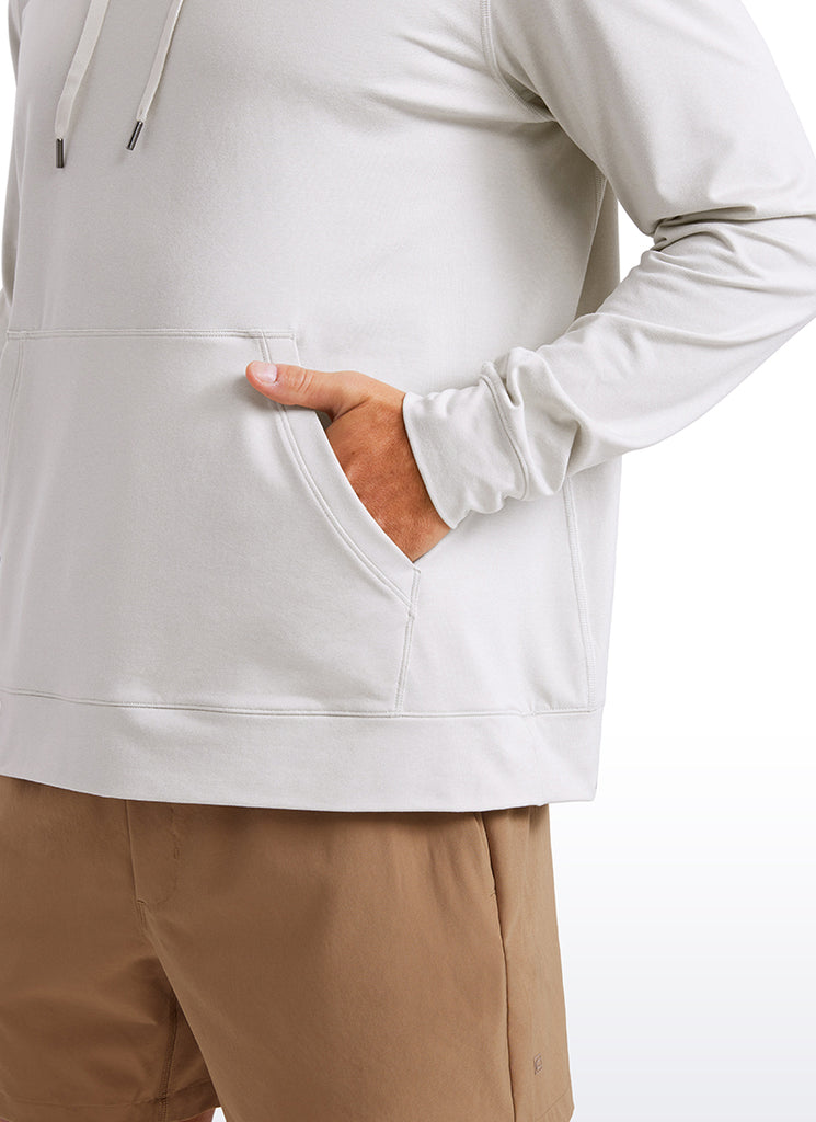 CRZ YOGA Women Casual Lightweight Pullover Hoodie Long Sleeve Navy