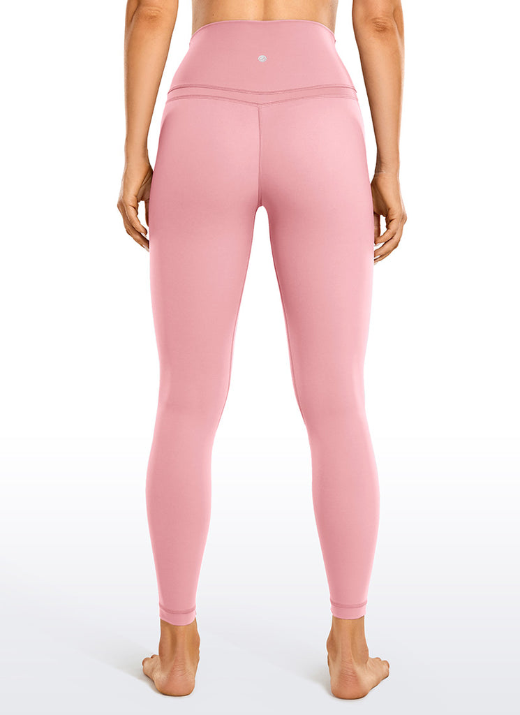 CRZ YOGA Women's Yoga Train High Rise Nakedfeel Leggings 25" 7/8 Pants The heartbeat powder