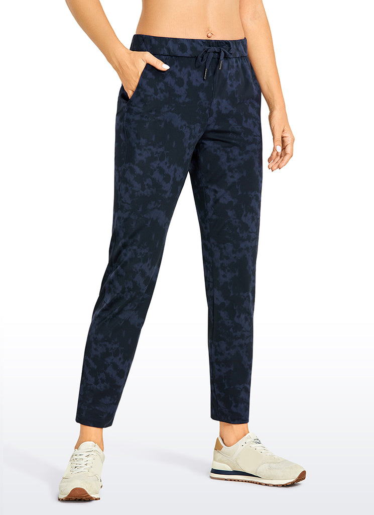CRZ YOGA Women's Travel Slim Fit Stretch Drawstring 7/8 Pants 27'' Savannah