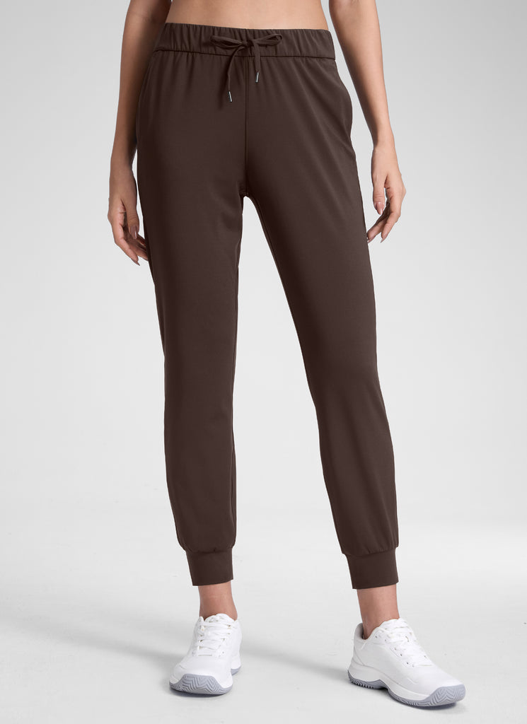 CRZ YOGA Women's Travel Slim Fit Stretch Drawstring Jogger 27'' Universe Blue