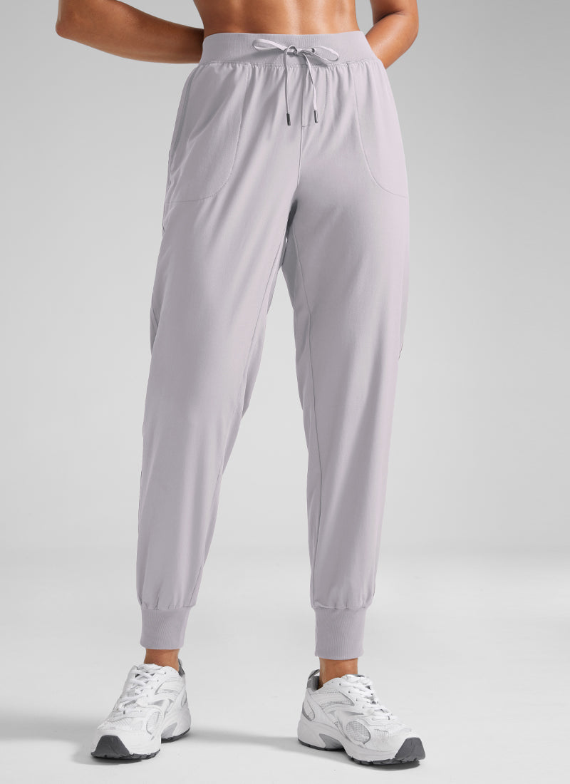 CRZ YOGA Women's Train Loose Fit Feathery-Fit Drawstring Jogger 28'' Melanite