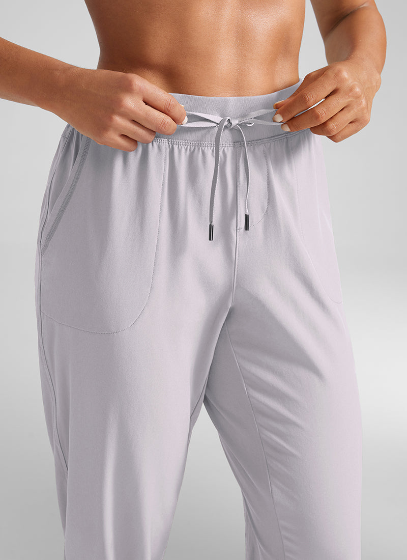 CRZ YOGA Women's Train Loose Fit Feathery-Fit Drawstring Jogger 28'' Melanite