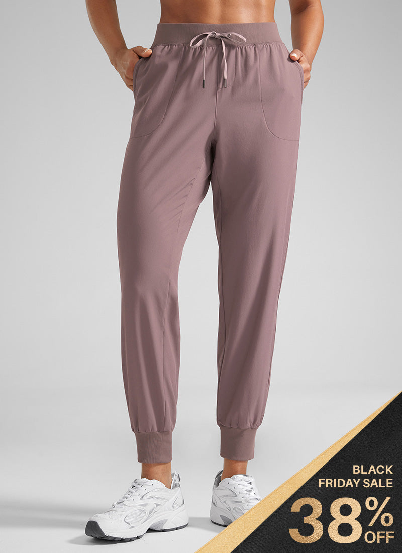 CRZ YOGA Women's Train Loose Fit Feathery-Fit Drawstring Jogger 28'' Mauve