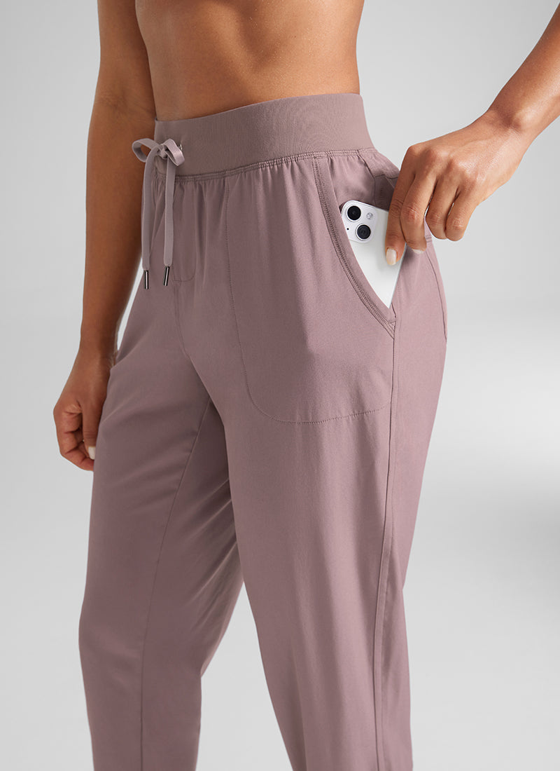 CRZ YOGA Women's Train Loose Fit Feathery-Fit Drawstring Jogger 28'' Mauve