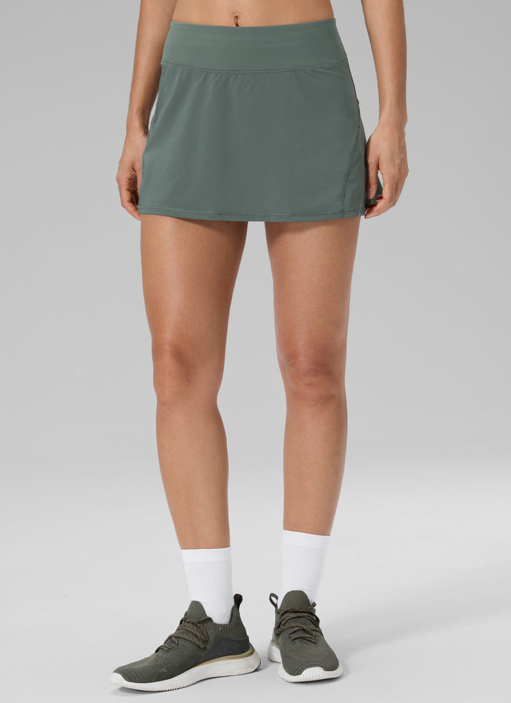 CRZ YOGA Women's Tennis Skrit Feathery-Fit Pleated Tennis Skirt 13'' Strawberry Pink