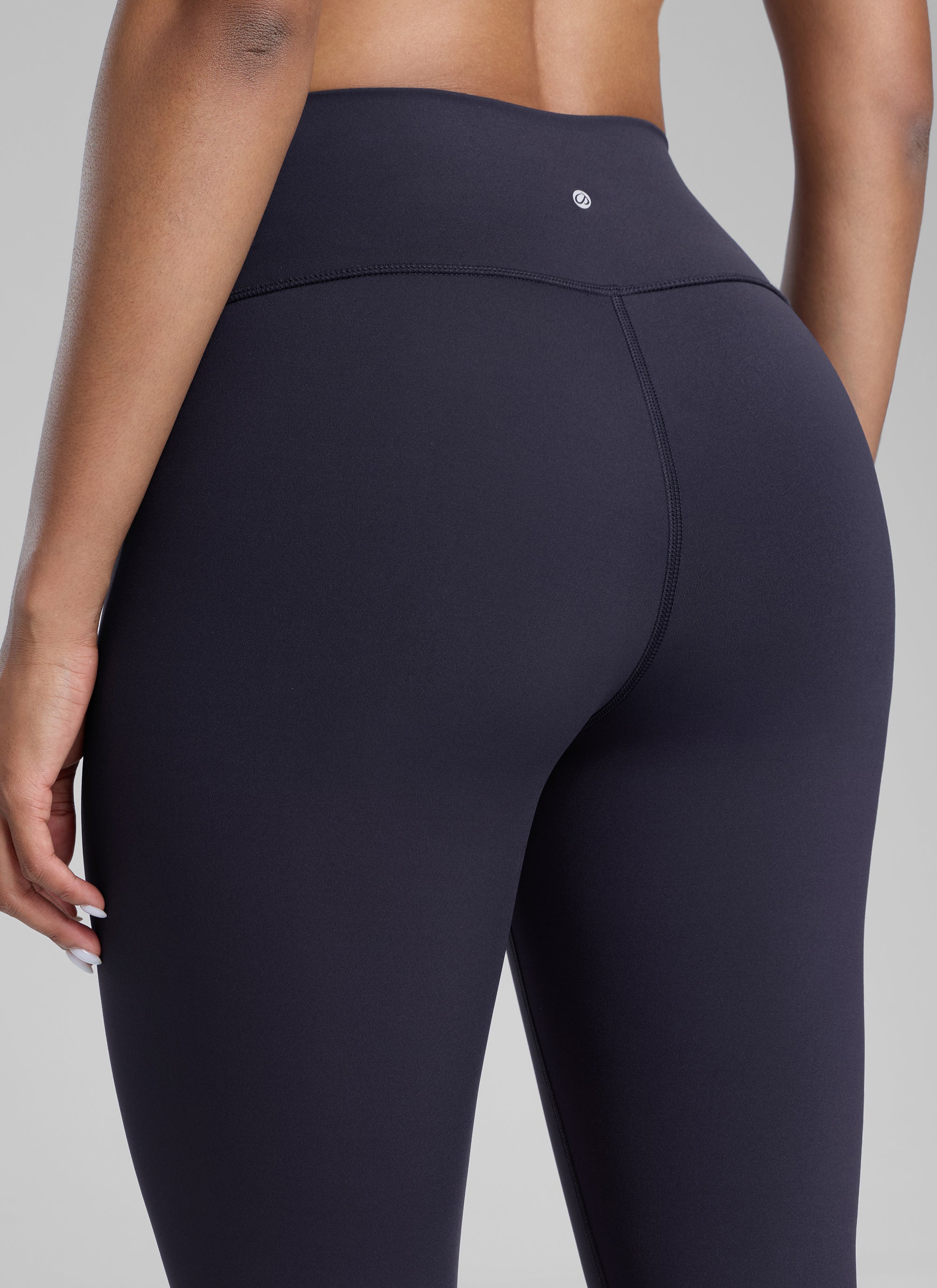 CRZ YOGA Women's Train High Rise Hugged Feel Compression Leggings 25'' Navy