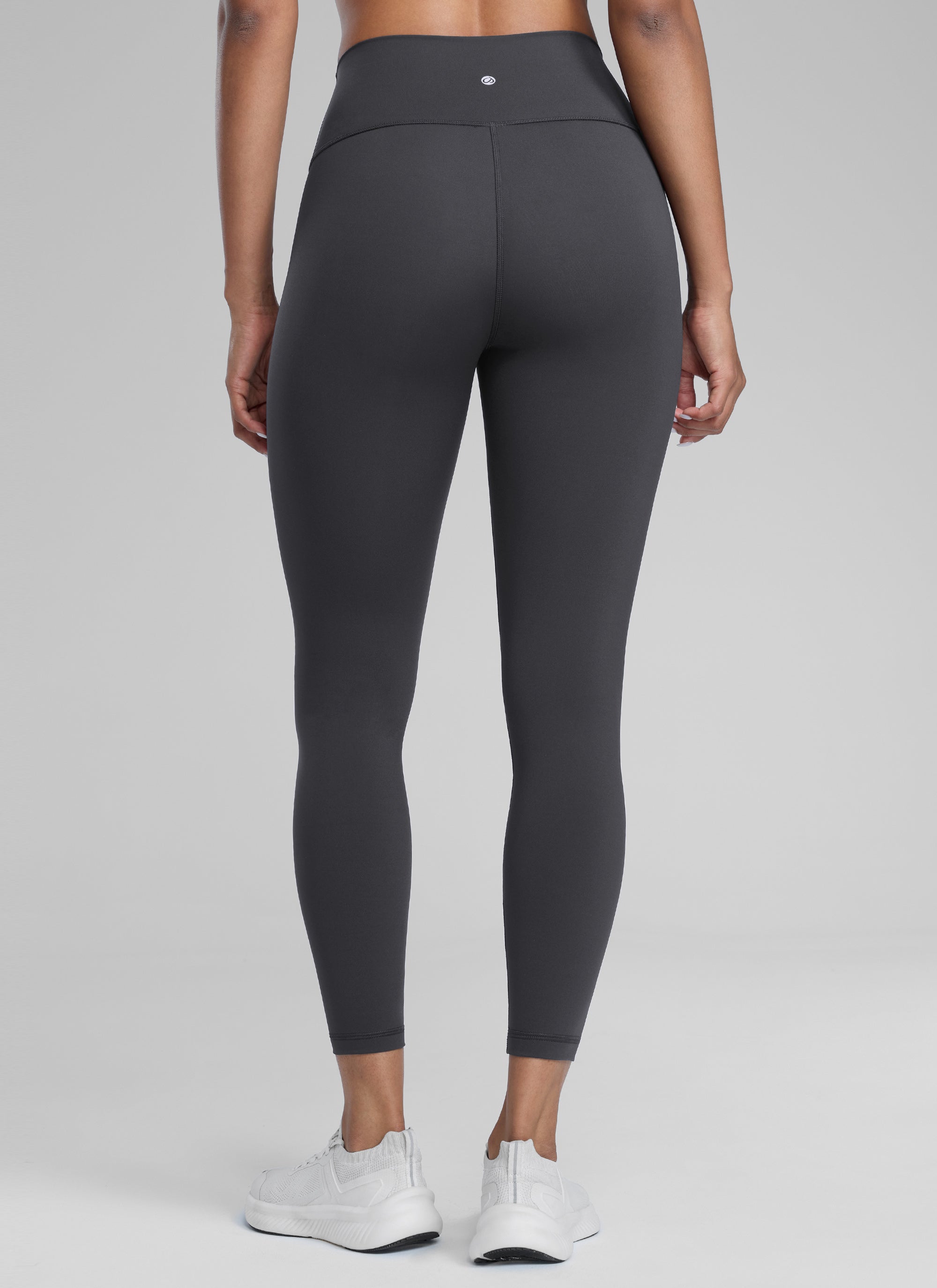 CRZ YOGA Women's Train High Rise Hugged Feel Compression Leggings 25'' Ink Gray