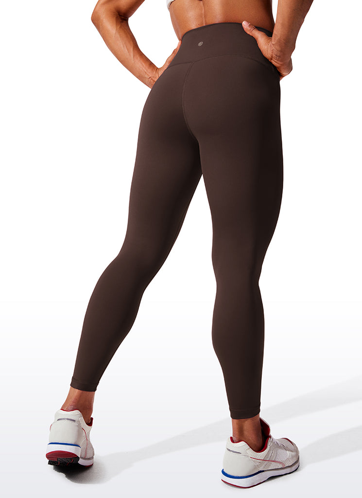 CRZ YOGA Women's Train High Rise Hugged Feel Compression Leggings 25'' Velvet Dust