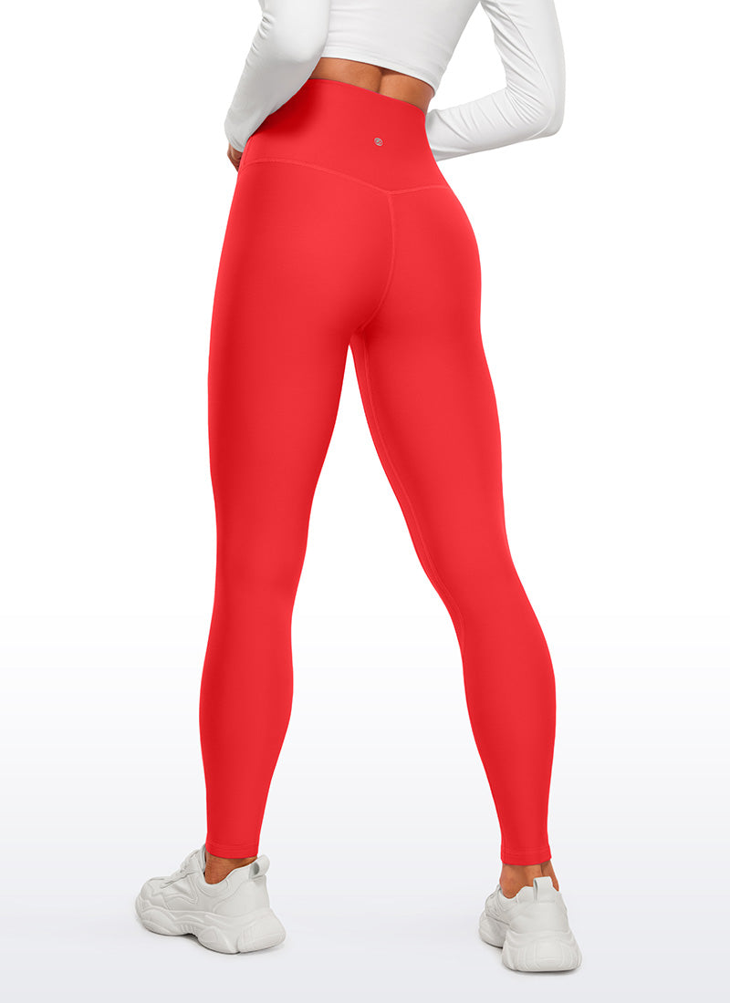 CRZ YOGA Women's Winter High Rise Thermal Fleece Lined Leggings 28'' Dark grey camouflage