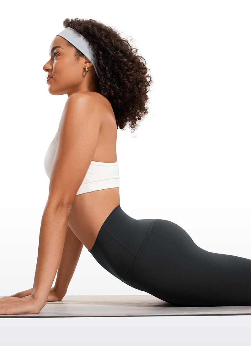CRZ YOGA Women's Yoga Lounge High Rise Butterluxe Yoga Leggings 25'' Melanite @model_info:Fiona