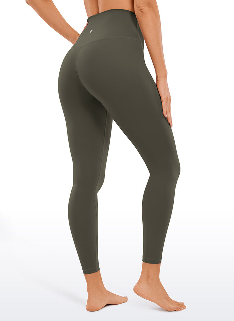 CRZ YOGA Women's Yoga Lounge High Rise Butterluxe Yoga Leggings 25'' Dark Carbon