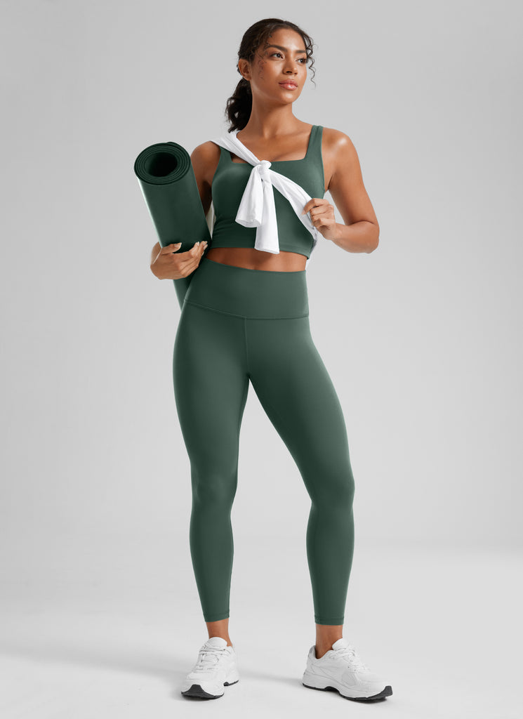 CRZ YOGA Women's Yoga Lounge High Rise Butterluxe Yoga Leggings 25'' Soul Brown